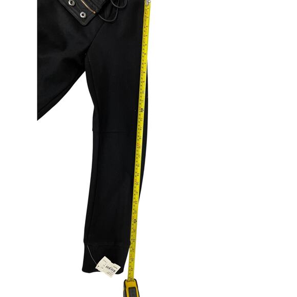 Juun J Hooded Traffic Jacket Mens Size 54 Black Wool Snap Zip Lined NWT - Picture 10 of 11